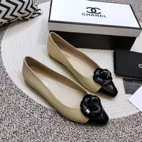 nouvelle collection chanel chaussures femmes mid-heel mocassins2.5cm camellia leather